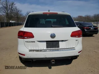 2012 Volkswagen Touareg Sport with VIN WVGEF9BP3CD011165, listed as a Copart auction lot 48913935 with 118,839 mi miles and Salvage Title. Bid and sale history available at DreamBid. Image 6.