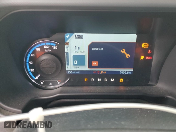 2024 Ford Bronco with VIN 1FMEE1BP6RLA41845, listed as a Copart auction lot 53920185 with 7,406 mi miles and Salvage title. Bid and sale history available at DreamBid. Image 9.