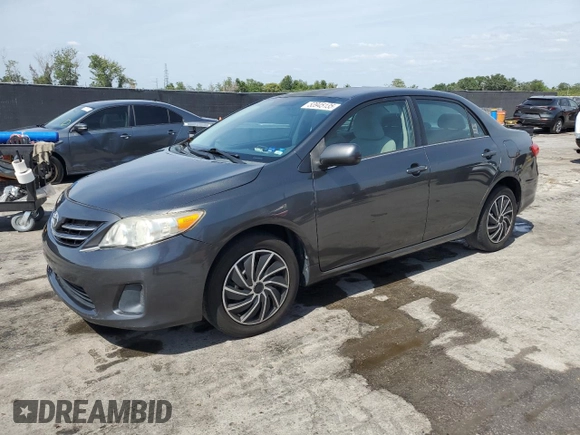 2013 Toyota Corolla L with VIN 2T1BU4EE8DC066039, listed as a Copart auction lot 53945135 with 279,569 mi miles and Salvage Title. Bid and sale history available at carsss.com. Image 1.