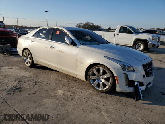 2014 Cadillac CTS Performance RWD with VIN 1G6AS5S35E0127761, listed as a Copart auction lot 83462174 with 103,344 mi miles and Salvage Title. Bid and sale history available at DreamBid. Image 4.