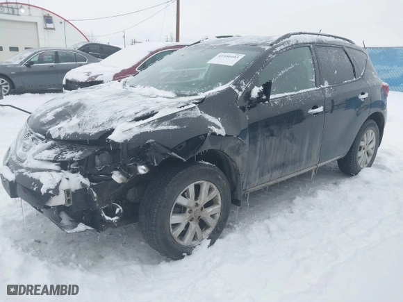 2011 Nissan Murano SV with VIN JN8AZ1MW3BW175281, listed as a IAAI auction lot 41450103 with 154,529 mi miles. Bid and sale history available at carsss.com. Image 2.