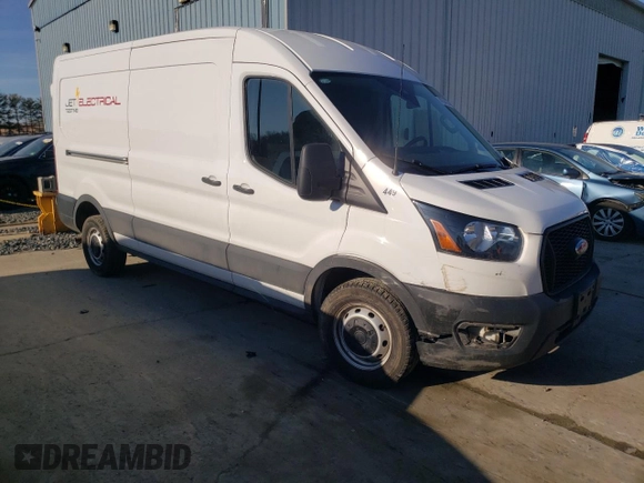 2023 Ford Transit Cargo with VIN 1FTBR1C88PKA57115, listed as a Copart auction lot 52321375 with 48,740 mi miles and Salvage Title. Bid and sale history available at DreamBid. Image 4.