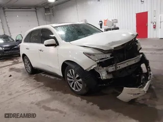 2015 Acura MDX Tech Pkg with VIN 5FRYD4H42FB006235, listed as a IAAI auction lot 41200581 with 159,681 mi miles. Bid and sale history available at carsss.com. Image 1.