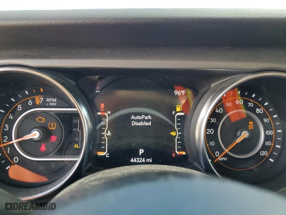 2022 Jeep Gladiator Sport S with VIN 1C6HJTAG5NL130317, listed as a Copart auction lot 71194054 with 44,324 mi miles and Salvage Title. Bid and sale history available at carsss.com. Image 9.