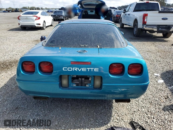 1992 Chevrolet Corvette with VIN 1G1YY23P1N5114172, listed as a Copart auction lot 44402695 with 0 mi miles and Salvage Title. Bid and sale history available at carsss.com. Image 6.