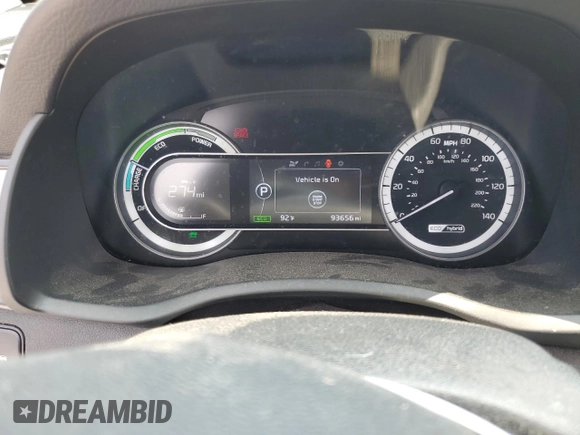 2018 Kia Niro EX with VIN KNDCC3LC8J5134898, listed as a Copart auction lot 64363264 with 93,656 mi miles and Salvage Title. Bid and sale history available at DreamBid. Image 9.