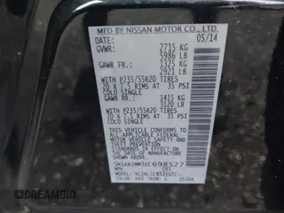 2014 Nissan Pathfinder S with VIN 5N1AR2MM3EC698527, listed as a IAAI auction lot 42576249 with Not provided miles and . Bid and sale history available at DreamBid. Image 9.