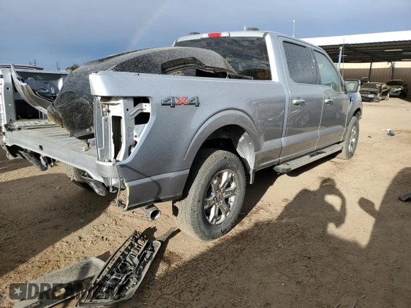 2023 Ford F-150 XL with VIN 1FTFW1E8XPKE92063, listed as a Copart auction lot 71627504 with 30,384 mi miles and Salvage Title. Bid and sale history available at carsss.com. Image 3.