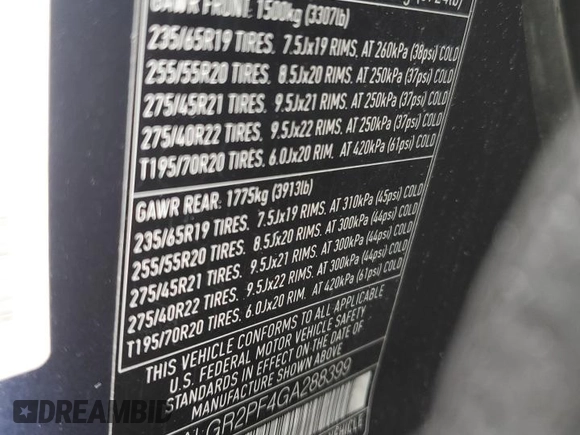 2016 Land Rover Range Rover z VIN SALGR2PF4GA288399, wystawiony jako Copart lot #54561645 z przebiegiem 79 917 mil mil oraz Tytuł czysty. Historia ofert i sprzedaży dostępna na DreamBid. Obrazek 13.
