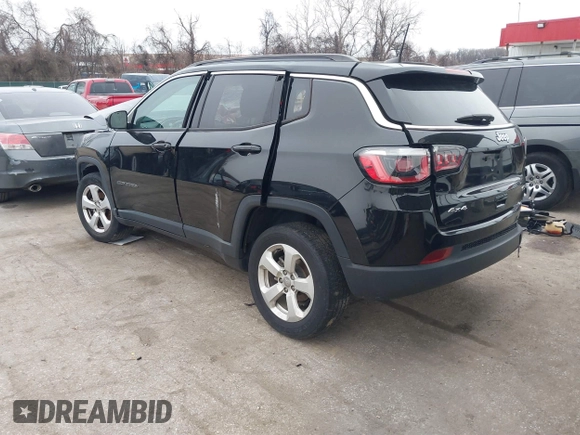 2018 Jeep Compass Altitude with VIN 3C4NJDBB0JT350175, listed as a IAAI auction lot 41544527 with 95,998 mi miles and . Bid and sale history available at carsss.com. Image 3.