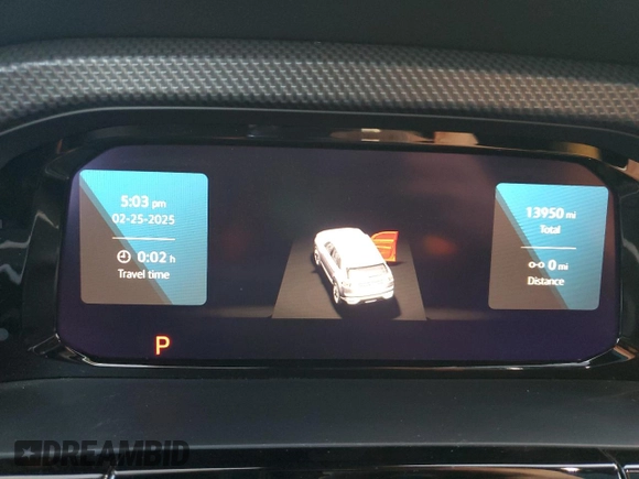 2024 Volkswagen Atlas SEL with VIN 1V2BE2CA4RC210962, listed as a Copart auction lot 46136285 with 13,950 mi miles and Salvage title. Bid and sale history available at DreamBid. Image 9.