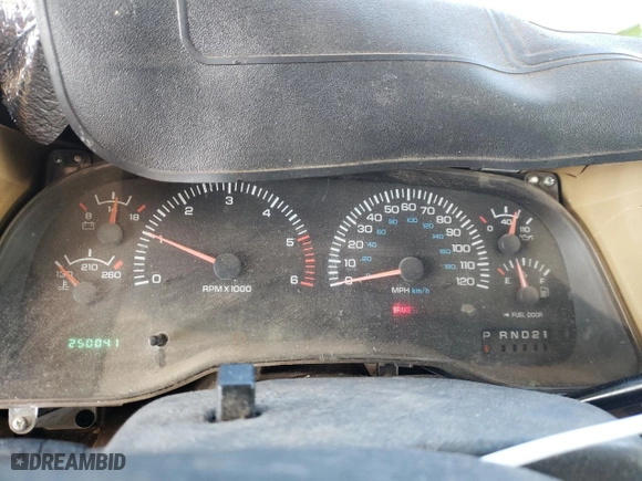 1999 Dodge Ram 1500 with VIN 3B7HC16Y4XM500716, listed as a Copart auction lot 42451335 with 250,041 mi miles and Salvage Title. Bid and sale history available at carsss.com. Image 9.