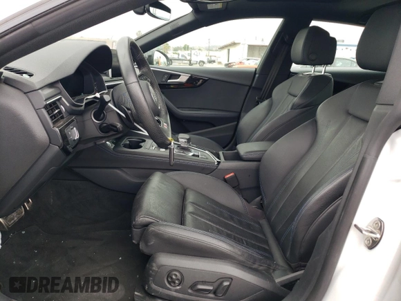 2019 Audi A5 Sportback Premium Plus with VIN WAUENCF53KA077435, listed as a Copart auction lot 55863653 with 32,259 mi miles. Bid and sale history available at carsss.com. Image 7.