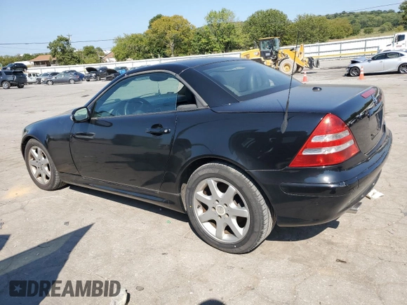 2001 Mercedes-Benz SLK-Class Kompressor with VIN WDBKK49F51F179022, listed as a Copart auction lot 69114204 with 124,814 mi miles and Clean Title. Bid and sale history available at carsss.com. Image 2.