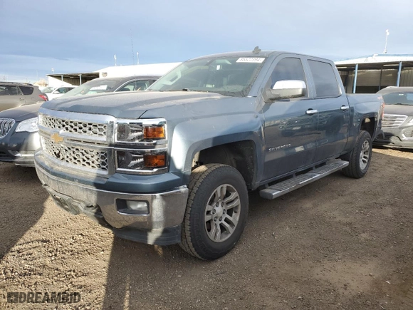 2014 Chevrolet Silverado 1500 LT with VIN 3GCUKREC3EG306809, listed as a Copart auction lot 85522394 with 177,571 mi miles and Salvage Title. Bid and sale history available at carsss.com. Image 1.