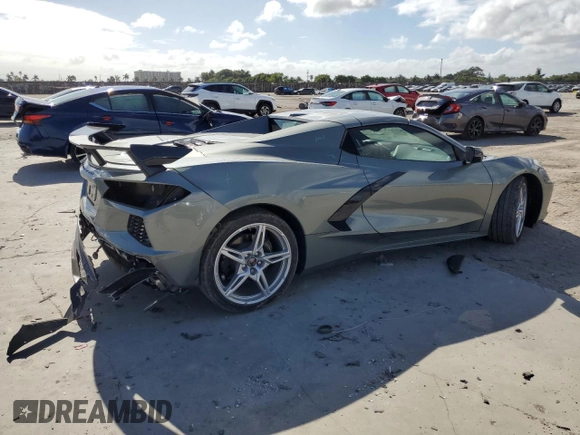 2024 Chevrolet Corvette 2LT with VIN 1G1YB3D4XR5122899, listed as a Copart auction lot 84160514 with 492 mi miles and Salvage Title. Bid and sale history available at carsss.com. Image 3.