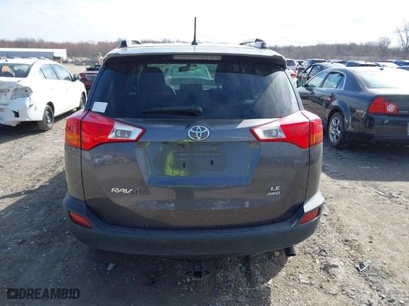 2015 Toyota RAV4 LE with VIN JTMBFREV7FJ027327, listed as a IAAI auction lot 41877564 with 121,831 mi miles. Bid and sale history available at carsss.com. Image 16.
