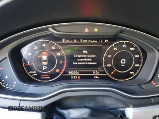 2017 Audi A4 Prestige with VIN WAUFNAF43HN011808, listed as a Copart auction lot 46702035 with 98,205 mi miles and Salvage Title. Bid and sale history available at carsss.com. Image 9.