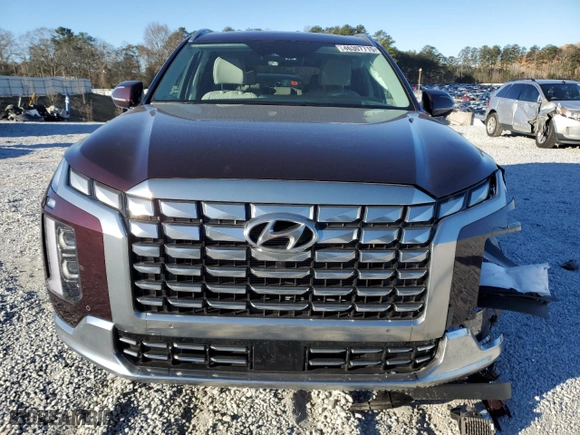 2024 Hyundai Palisade Calligraphy with VIN KM8R74GE8RU753725, listed as a Copart auction lot 46307715 with 5,623 mi miles and Salvage Title. Bid and sale history available at carsss.com. Image 5.