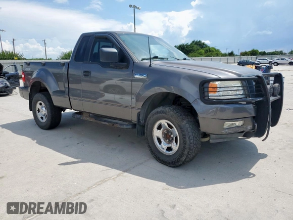 2005 Ford F-150 STX with VIN 1FTRF04W55KC00341, listed as a Copart auction lot 62238345 with 125,624 mi miles and Clean title. Bid and sale history available at DreamBid. Image 4.