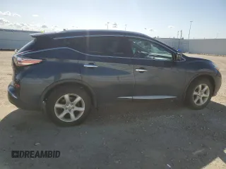 2016 Nissan Murano S with VIN 5N1AZ2MH8GN122930, listed as a Copart auction lot 54354065 with 138,782 mi miles and Salvage title. Bid and sale history available at DreamBid. Image 3.