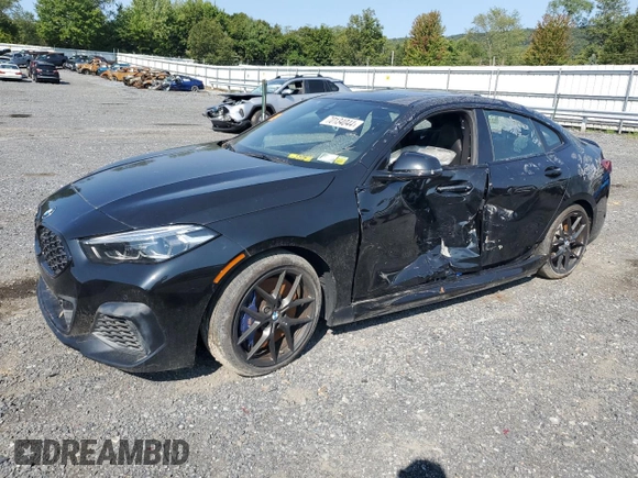 2020 BMW 2 Series M235i xDrive with VIN WBA13AL02L7F99945, listed as a Copart auction lot 70134044 with 0 mi miles and Clean Title. Bid and sale history available at carsss.com. Image 1.