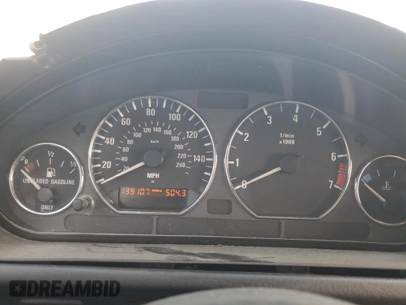 2000 BMW Z3 2.8 with VIN 4USCH3348YLF43514, listed as a Copart auction lot 49419295 with 139,107 mi miles and Salvage title. Bid and sale history available at DreamBid. Image 9.