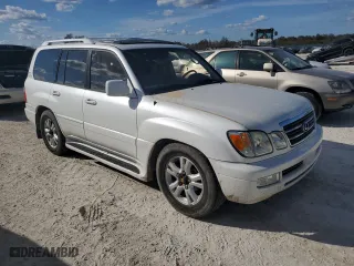 2003 Lexus LX 470 with VIN JTJHT00W833533180, listed as a Copart auction lot 75102374 with 0 mi miles and Non Repairable. Bid and sale history available at carsss.com. Image 4.