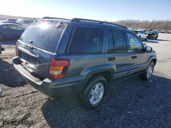 2004 Jeep Grand Cherokee Laredo with VIN 1J4GX48S54C161417, listed as a Copart auction lot 49834645 with 281,751 mi miles and Salvage Title. Bid and sale history available at carsss.com. Image 3.