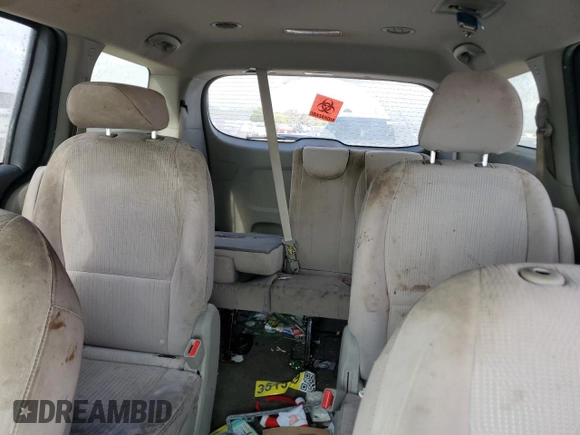 2020 Kia Sedona LX with VIN KNDMB5C16L6625338, listed as a Copart auction lot 68934524 with Not Provided miles and Salvage Title. Bid and sale history available at DreamBid. Image 10.