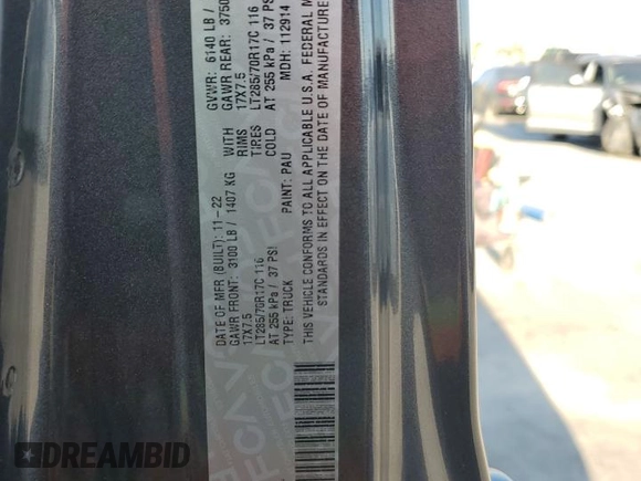 2023 Jeep Gladiator Mojave с VIN 1C6JJTEG0PL511376, выставлен на аукционе Copart как лот 52683495 с пробегом 17 813 миль миль и Списание • Salvage title. История ставок и продаж доступна на DreamBid. Изображение 13.