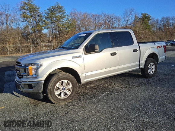 2018 Ford F-150 XL with VIN 1FTEW1EG9JKF15925, listed as a Copart auction lot 48240255 with 158,422 mi miles and Clean title. Bid and sale history available at DreamBid. Image 1.