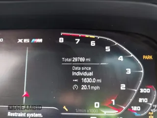 2021 BMW X6 M with VIN 5YMCY0C01M9F58498, listed as a IAAI auction lot 41272745 with 29,769 mi miles. Bid and sale history available at carsss.com. Image 16.