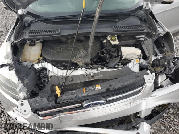 2013 Ford Escape Titanium with VIN 1FMCU9J94DUB00695, listed as a Copart auction lot 56633955 with 129,011 mi miles and Salvage title. Bid and sale history available at DreamBid. Image 12.