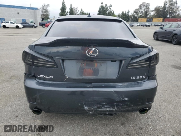 2008 Lexus IS 350 with VIN JTHBE262882013902, listed as a Copart auction lot 55874805 with 118,630 mi miles and Salvage title. Bid and sale history available at DreamBid. Image 6.