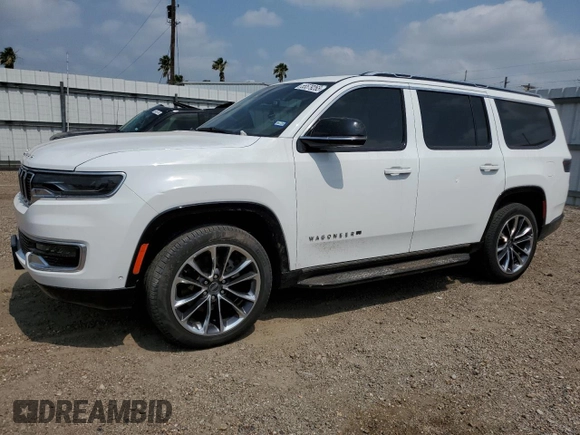 2023 Jeep Wagoneer Series II Carbide with VIN 1C4SJVBPXPS553377, listed as a Copart auction lot 55579265 with 16,510 mi miles and Salvage title. Bid and sale history available at DreamBid. Image 1.