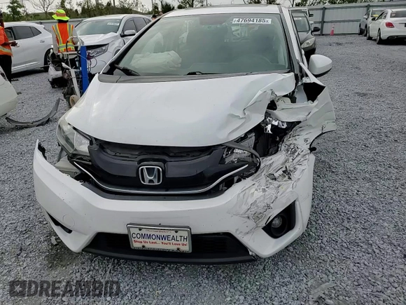 2016 Honda Fit EX-L with VIN JHMGK5H91GS009330, listed as a Copart auction lot 47694185 with 76,023 mi miles and Salvage title. Bid and sale history available at DreamBid. Image 10.
