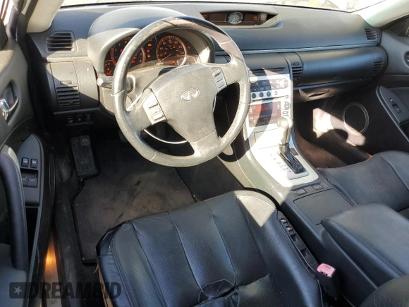 2005 Infiniti G35 Coupe with VIN JNKCV54E25M425042, listed as a Copart auction lot 80864094 with 153,801 mi miles and Salvage Title. Bid and sale history available at carsss.com. Image 8.