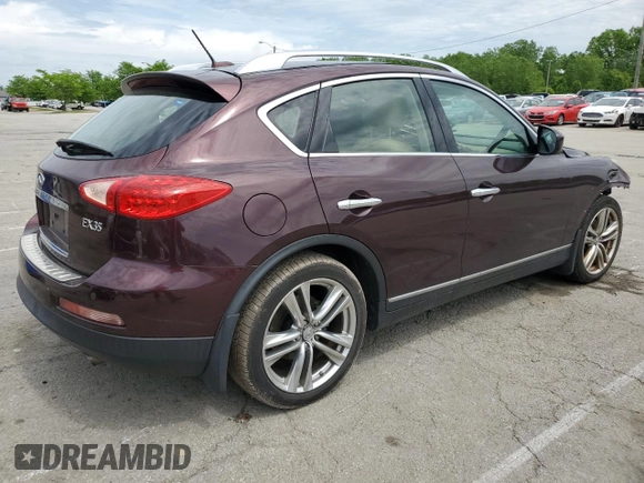 2012 Infiniti EX Journey with VIN JN1AJ0HR1CM451720, listed as a Copart auction lot 55737725 with 128,433 mi miles and Salvage title. Bid and sale history available at DreamBid. Image 3.