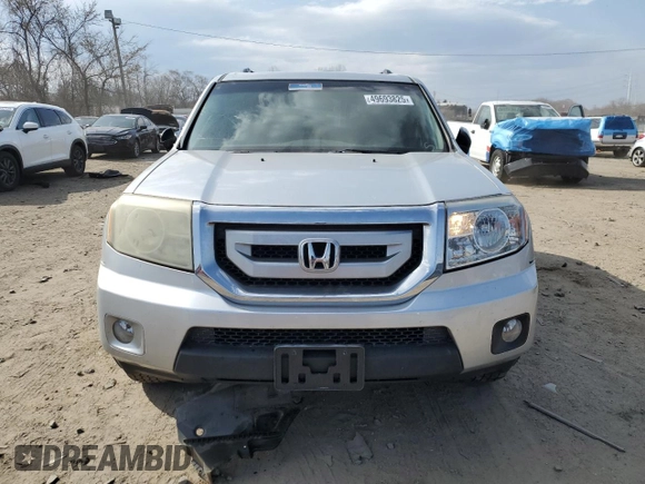 2011 Honda Pilot EX-L with VIN 5FNYF4H65BB013820, listed as a Copart auction lot 49693825 with 185,190 mi miles and Salvage Title. Bid and sale history available at carsss.com. Image 5.