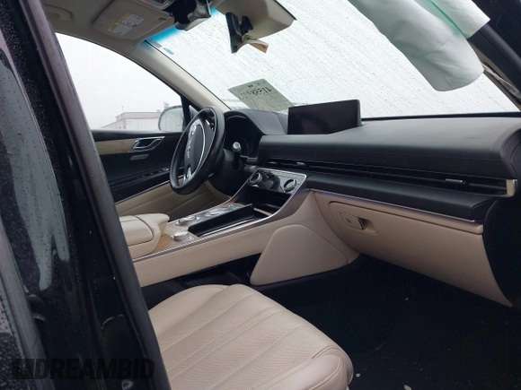 2022 Genesis GV80 Advanced Plus with VIN KMUHCESCXNU078815, listed as a IAAI auction lot 41558532 with 35,424 mi miles and . Bid and sale history available at DreamBid. Image 5.