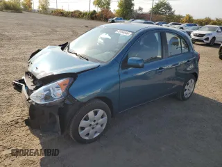 2017 Nissan Micra S with VIN 3N1CK3CP8HL263338, listed as a Copart auction lot 75164444 with 85,570 mi miles and Salvage Title. Bid and sale history available at DreamBid. Image 1.
