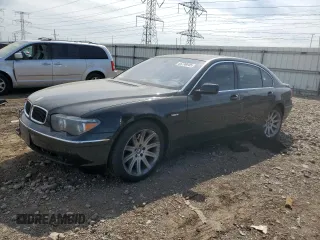 2003 BMW 7 Series 745Li z VIN WBAGN63463DS43985, wystawiony jako Copart lot #55730445 z przebiegiem Nie podano mil oraz Szkoda całkowita • Salvage title. Historia ofert i sprzedaży dostępna na DreamBid. Obrazek 1.