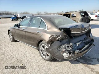 2017 Mercedes-Benz C 300 with VIN 55SWF4KB9HU228024, listed as a Copart auction lot 47616745 with 93,930 mi miles and Salvage Title. Bid and sale history available at carsss.com. Image 2.
