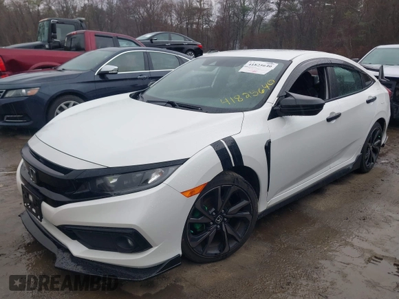 2019 Honda Civic Sport with VIN 2HGFC2F80KH605100, listed as a IAAI auction lot 41825640 with 82,363 mi miles and . Bid and sale history available at DreamBid. Image 17.