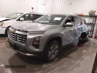 2025 Chevrolet Equinox AWD LT with VIN 3GNAXPEG4SL110867, listed as a IAAI auction lot 41889436 with 1,632 mi miles. Bid and sale history available at carsss.com. Image 2.