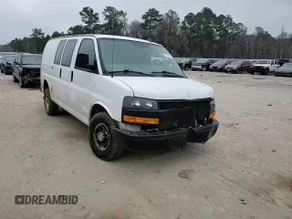 2021 Chevrolet Express Cargo with VIN 1GCWGAFP2M1217923, listed as a Copart auction lot 44116785 with 277,325 mi miles and Salvage title. Bid and sale history available at DreamBid. Image 12.