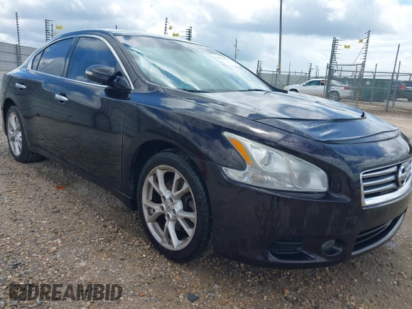 2014 Nissan Maxima S with VIN 1N4AA5AP7EC455739, listed as a IAAI auction lot 42776028 with 149,515 mi miles and . Bid and sale history available at DreamBid. Image 1.