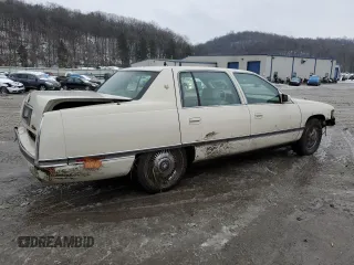1995 Cadillac DeVille z VIN 1G6KD52B8SU274053, wystawiony jako Copart lot #86429934 z przebiegiem 100 496 mil mil oraz Szkoda całkowita • Salvage title. Historia ofert i sprzedaży dostępna na DreamBid. Obrazek 3.