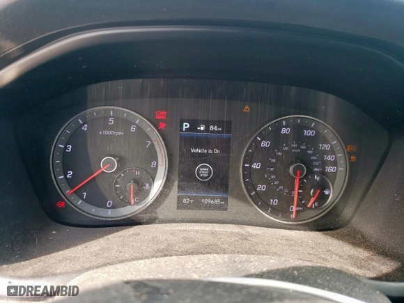 2019 Hyundai Sonata Sport with VIN 5NPE34AF8KH796431, listed as a Copart auction lot 48962165 with 109,685 mi miles and Salvage Title. Bid and sale history available at carsss.com. Image 9.